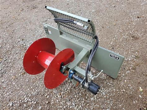 skid steer wire winder|hydraulic fence wire winders.